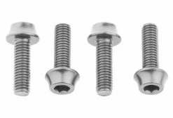 Lot De 4 Vis De Porte-Bidon Wolf Tooth Water Bottle Cage Bolts M5x15 Mm Argent