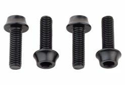 Lot De 4 Vis De Porte-Bidon Wolf Tooth Water Bottle Cage Bolts M5x15 Mm Noir