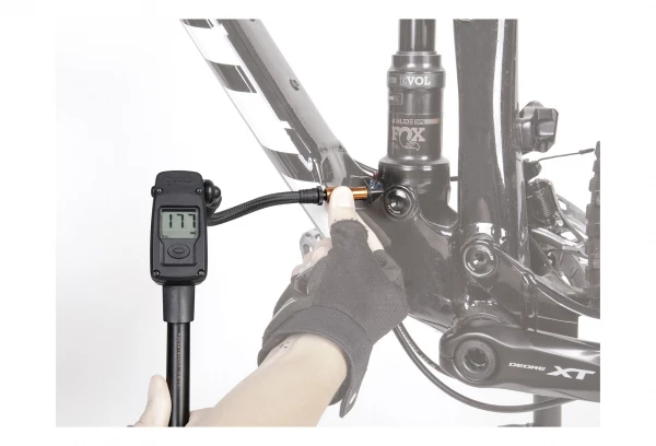 Pompe HP Suspension Topeak Pocket Shock Digital Noir 4 Pompe HP Suspension Topeak Pocket Shock Digital Noir – Image 2