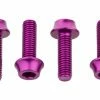 Lot De 4 Vis De Porte-Bidon Wolf Tooth Water Bottle Cage Bolts M5x15 Mm Violet -Entretien Réparation Route Soldes unnamed file 1874