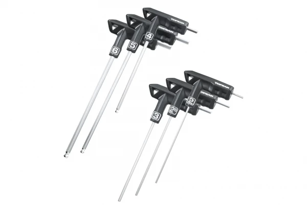 Jeu De Clés Ergonomiques Topeak T-Handle DuoHex Wrench Set (6 Clés) 3 Jeu De Clés Ergonomiques Topeak T-Handle DuoHex Wrench Set (6 Clés)