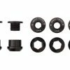 Lot De 5 Vis Cheminées Wolf Tooth 5 Chainring Bolts + Nuts For 1X M8x.75x5 Mm Noir