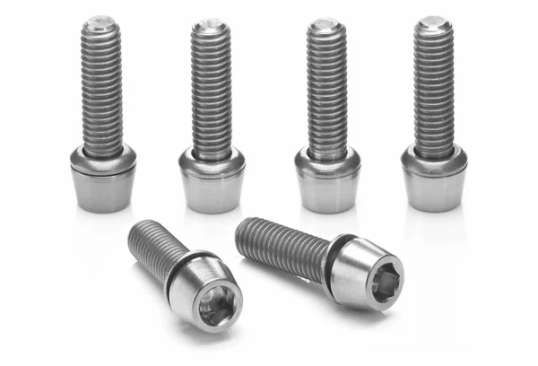 Jeu De Vis De Potence Ritchey Titanium Potence 4-Axis Silver (6 Vis) 3 Jeu De Vis De Potence Ritchey Titanium Potence 4-Axis Silver (6 Vis)