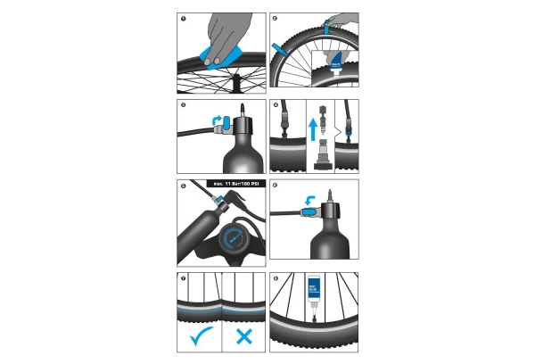 Pompe Compresseur Schwalbe Tire Booster Tubeless 7 Pompe Compresseur Schwalbe Tire Booster Tubeless – Image 5