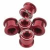 Pack De 5 Vis Cheminées ELEVN DOUBLE KEY 6.5 X 4mm Rouge