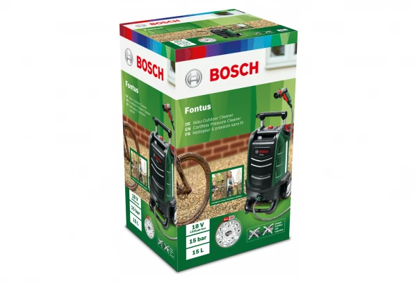 Nettoyeur Haute Pression Bosch Fontus 2 Sans Fils (Batterie 18V) 20bars 9 Nettoyeur Haute Pression Bosch Fontus 2 Sans Fils (Batterie 18V) 20bars – Image 7