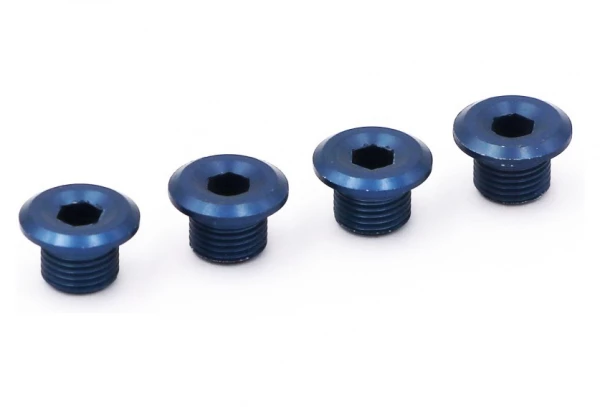 Vis Pour Plateau Rennen Regular Bleu (x4) 3 Vis Pour Plateau Rennen Regular Bleu (x4)