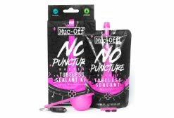 Préventif Muc-Off Anti-Crevaison 140mL + Dosette + Démonte Obus + Lampe UV